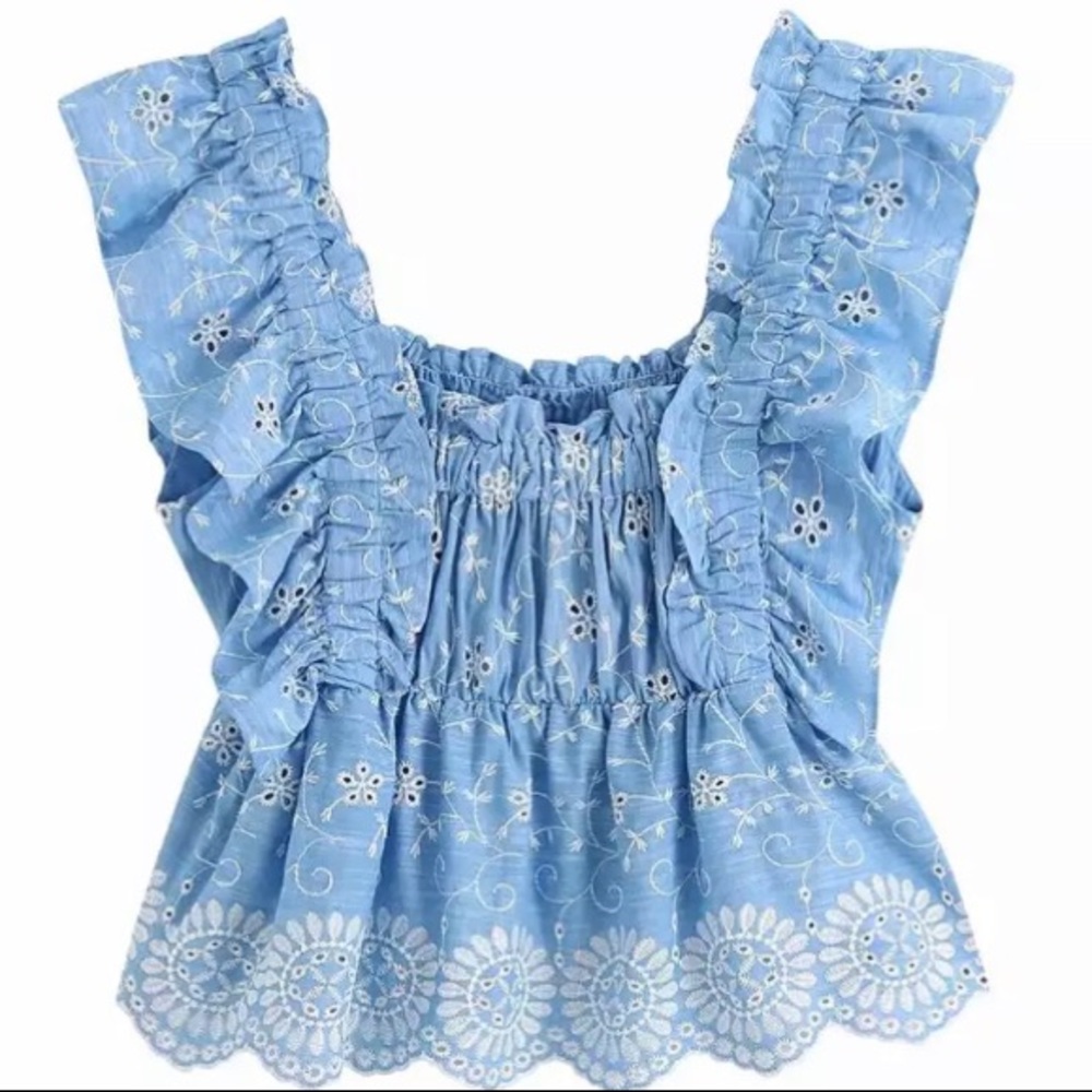 blue boutique top
